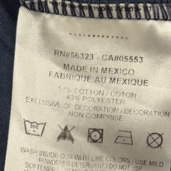 The Nike Tee DRI FIT Team USA Mens Large Short Sleeve Navy Blue Red Swoosh - Picture 7 of 12